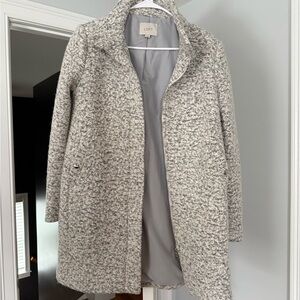 LOFT Women's Cream Marbled Jacket